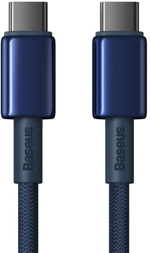 USB-C - USB-C Daten- und Ladekabel Baseus Tungsten Gold, 100W, 2m, Marineblau P10319800321-04
