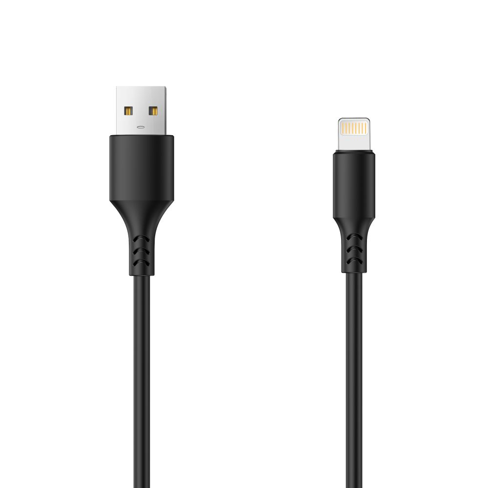 Daten- und Ladekabel USB-A - Lightning Setty, 18W, 1m, Schwarz