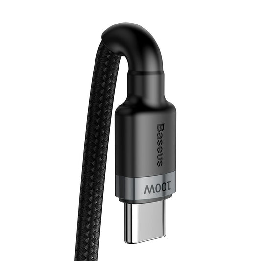 USB-C Daten- und Ladekabel - USB-C Baseus Cafule, 100W, 2m, Grau CATKLF-ALG1