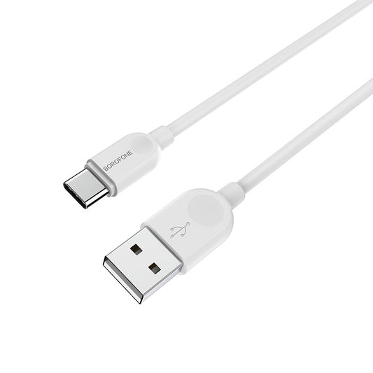 Daten- und Ladekabel USB-A - USB-C Borofone BX14 LinkJet, 18W, 1m, Weiß