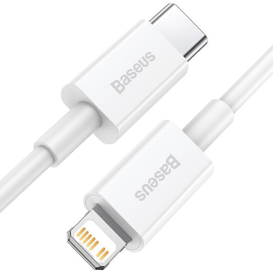Daten- und Ladekabel USB-C - Lightning Baseus Superior Series, 20W, 0.25m, Weiß CATLYS-02