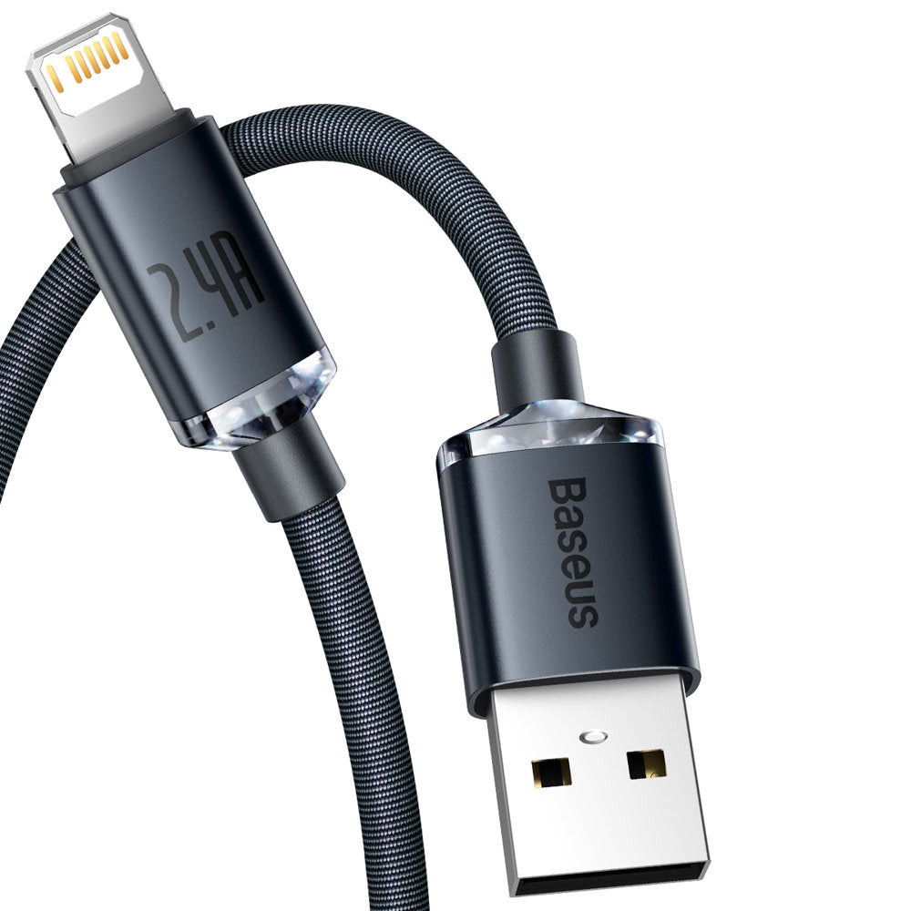 Baseus Crystal Shine Series USB-A auf Lightning Kabel 20W 1.2m | Schwarz