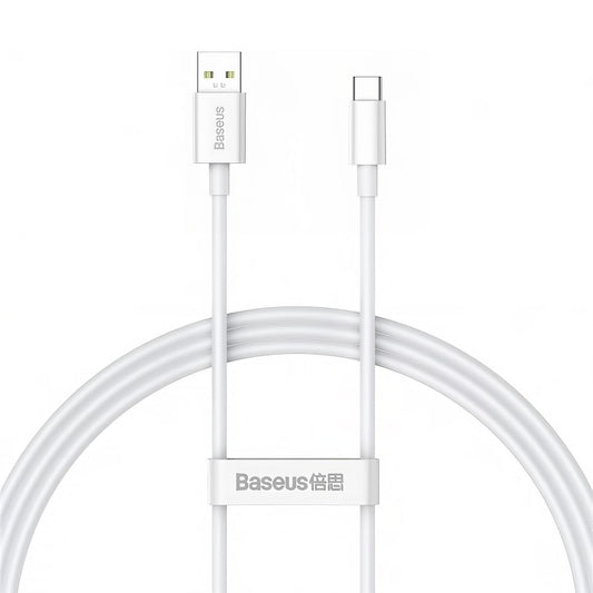 Daten- und Ladekabel USB-A - USB-C Baseus Superior Series, 65W, 1m, Weiß CAYS000902