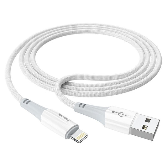 USB-A - Lightning Daten- und Ladekabel HOCO X70, 18W, 1m, Weiß