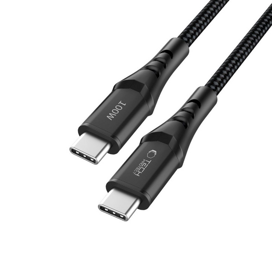 USB-C Daten- und Ladekabel - USB-C Tech-Protect UB11T Ultraboost, 100W, 1m, Schwarz