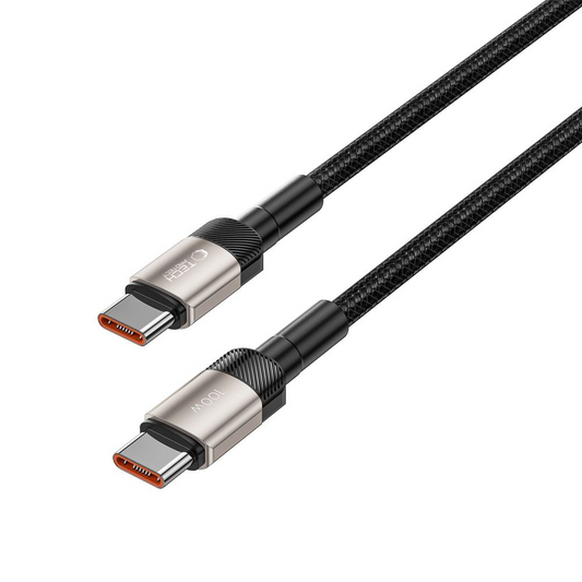 USB-C Daten- und Ladekabel - USB-C Tech-Protect Ultraboost EVO, 100W, 1m, Silber