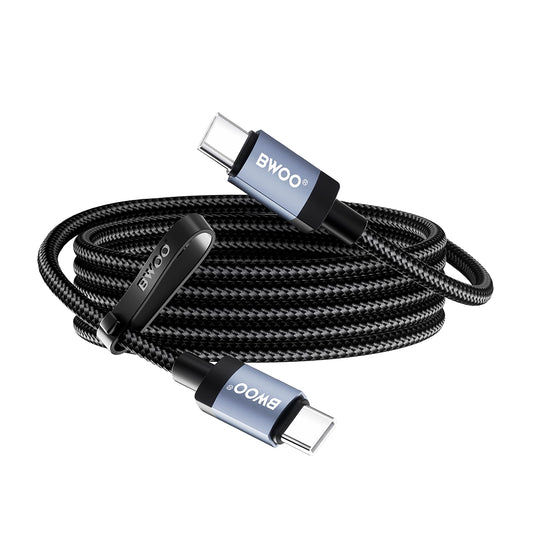 Daten- und Ladekabel USB-C - USB-C BWOO BO-X401CC, 65W, 1m, Schwarz