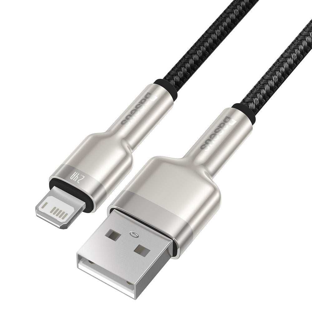 Daten- und Ladekabel USB-A - Lightning Baseus Cafule Metal Series, 18W, 1m, Schwarz CALJK-A01