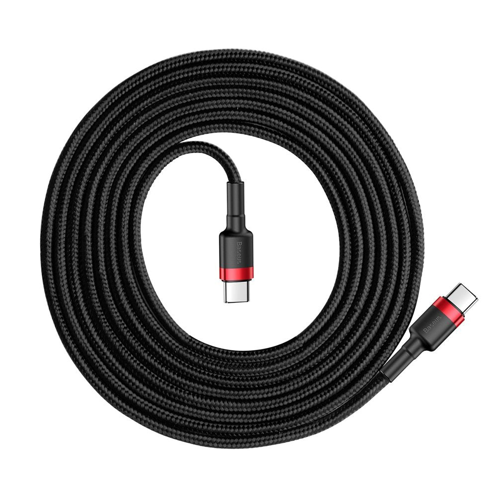 USB-C Daten- und Ladekabel - USB-C Baseus Cafule, 60W, 2m, Rot CATKLF-H91