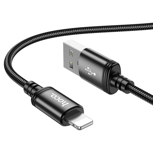 USB-A to Lightning Data and Charging Cable HOCO X89, 18W, 2m, Black