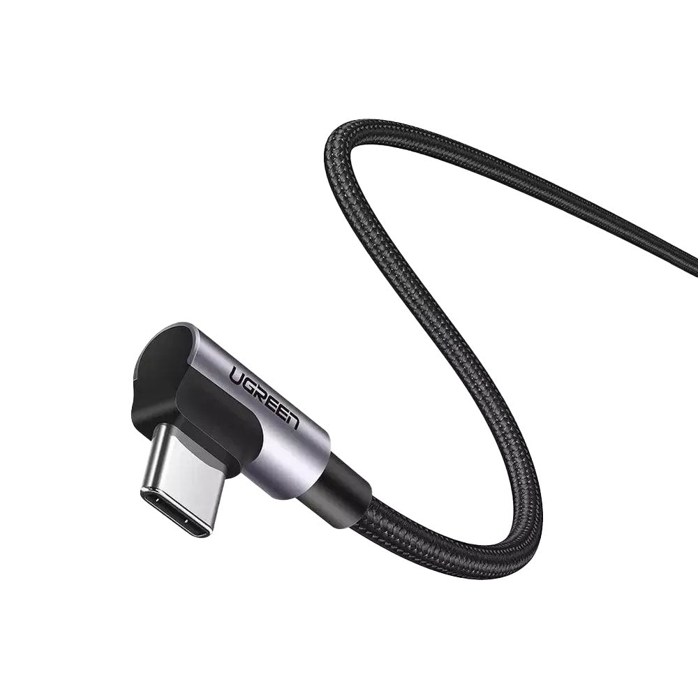 USB-C Daten- und Ladekabel - USB-C UGREEN US335 Angled, 100W, 2m, Schwarz