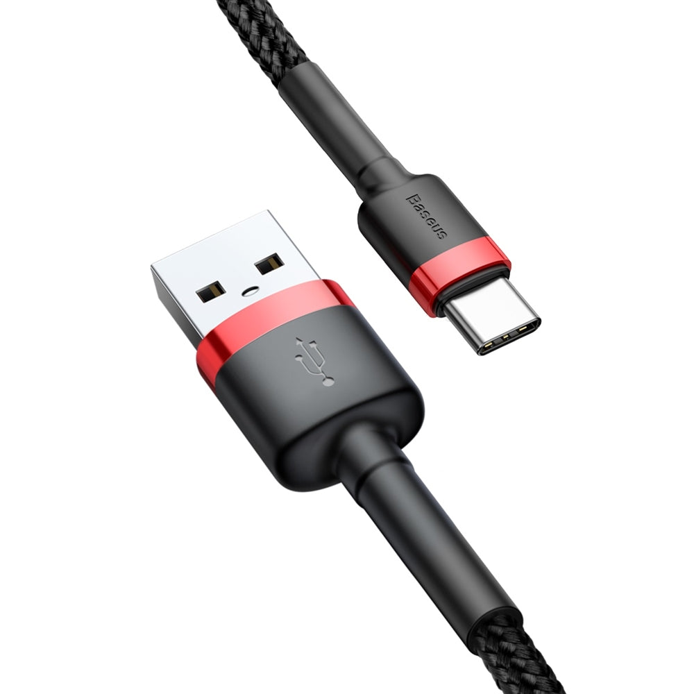 Daten- und Ladekabel USB-A - USB-C Baseus Cafule, 60W, 1m, Rot CATKLF-B91