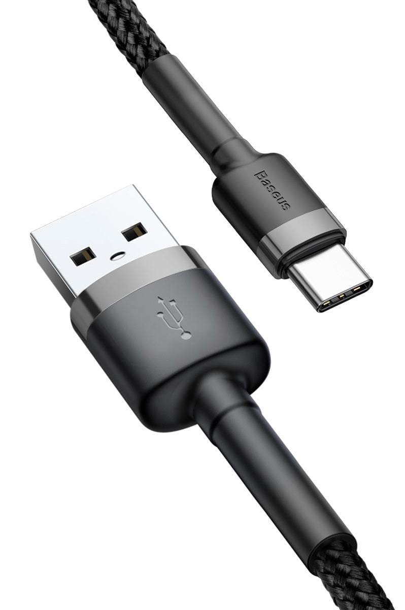 Daten- und Ladekabel USB-A - USB-C Baseus Cafule, 60W, 1m, Grau CATKLF-BG1