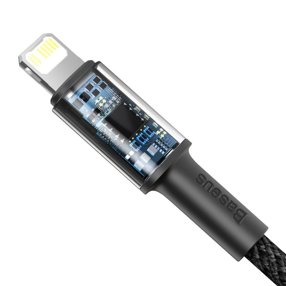 Baseus High Density Braided USB-C auf Lightning Kabel 20W 1m | Schwarz