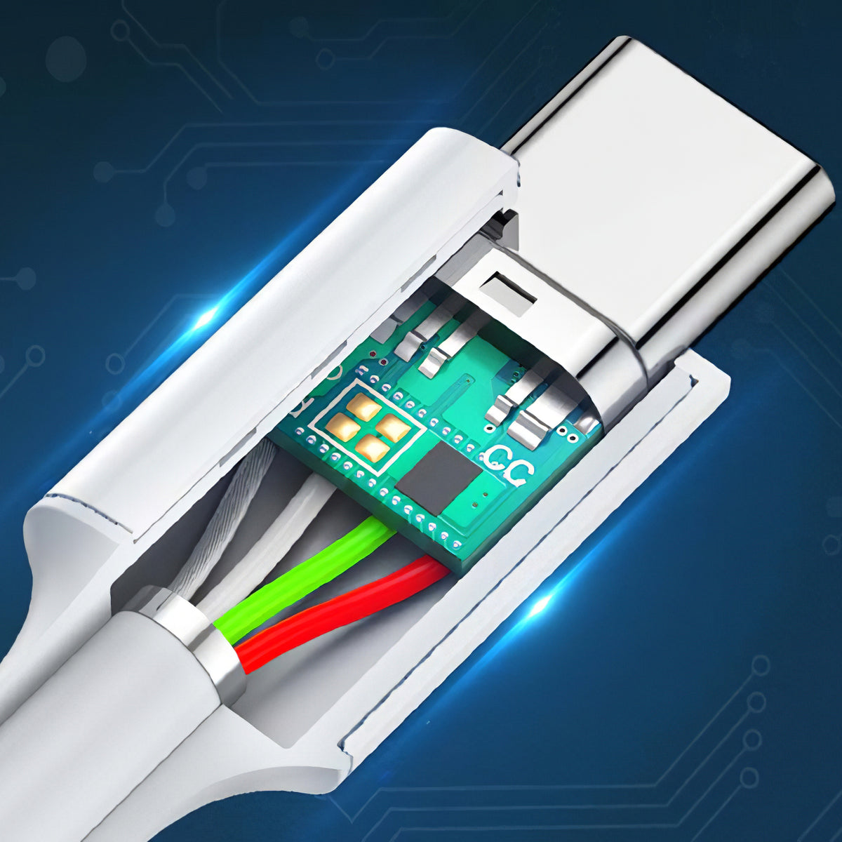 UGREEN US264 USB-C auf USB-C Kabel 60W 2m | Weiß | PD & QC