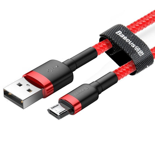 Daten- und Ladekabel USB-A - microUSB Baseus Cafule, 18W, 1m, Rot CAMKLF-B09
