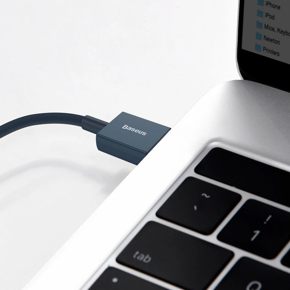 Daten- und Ladekabel USB-A - Lightning Baseus Superior Series, 20W, 1m, Blau CALYS-A03