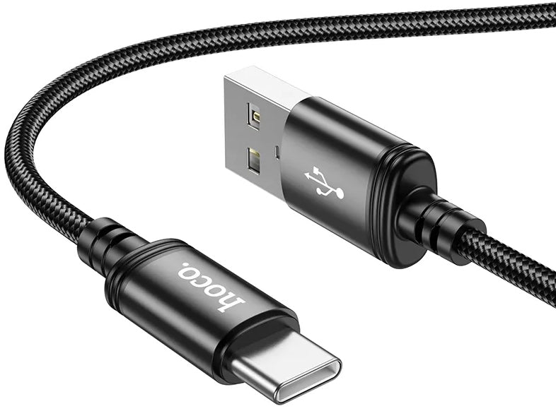 Daten- und Ladekabel USB-A - USB-C HOCO X89, 18W, 2m, Schwarz