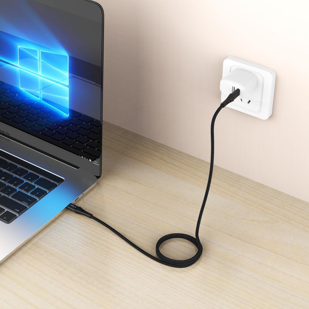 USB-C Daten- und Ladekabel - USB-C Tech-Protect UB11T Ultraboost, 100W, 2m, Schwarz
