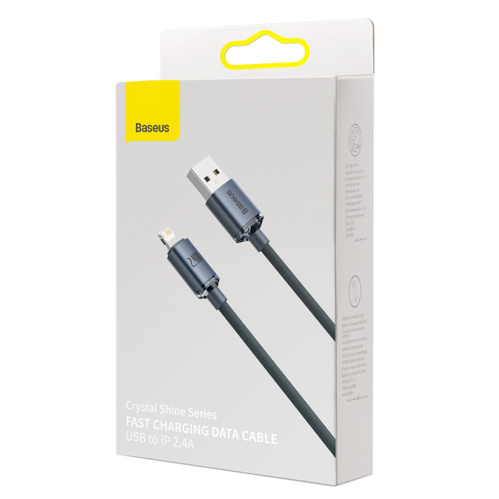 Baseus Crystal Shine Series USB-A auf Lightning Kabel 20W 1.2m | Schwarz