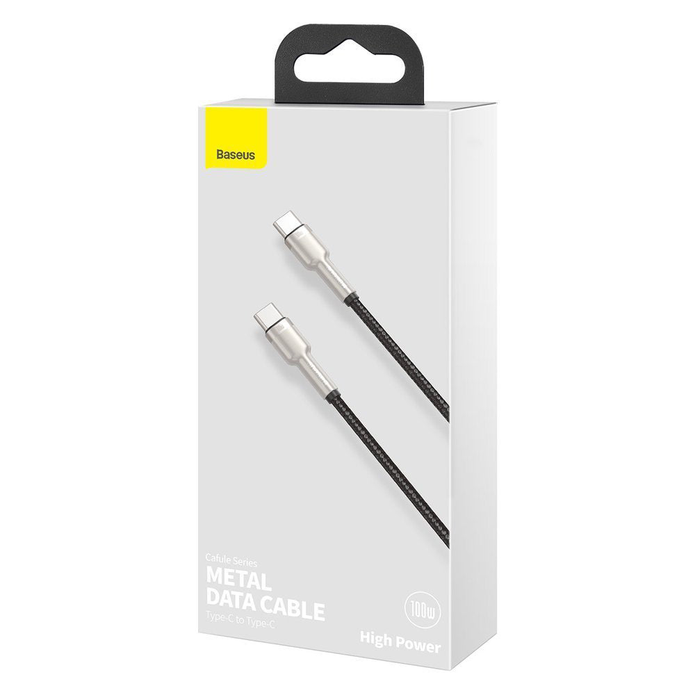 Baseus Cafule Metal Series USB-C auf USB-C Kabel 100W 1m | Schwarz