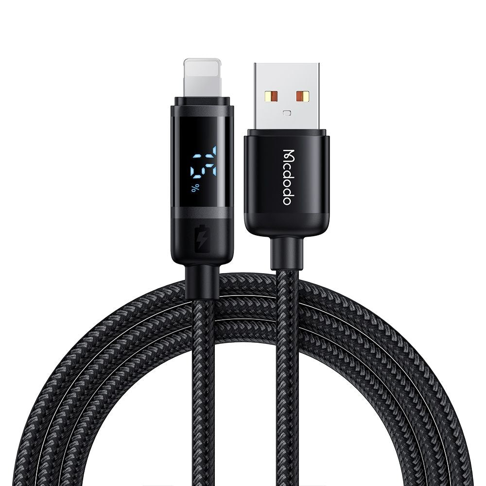 Daten- und Ladekabel USB-A - Lightning McDodo CA-5000 Bat Display, 18W, 1.2m, Schwarz