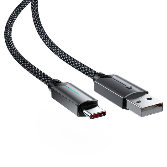 USB-A to USB-C Acefast C19-04 Data and Charging Cable, 18W, 1.2m, Black