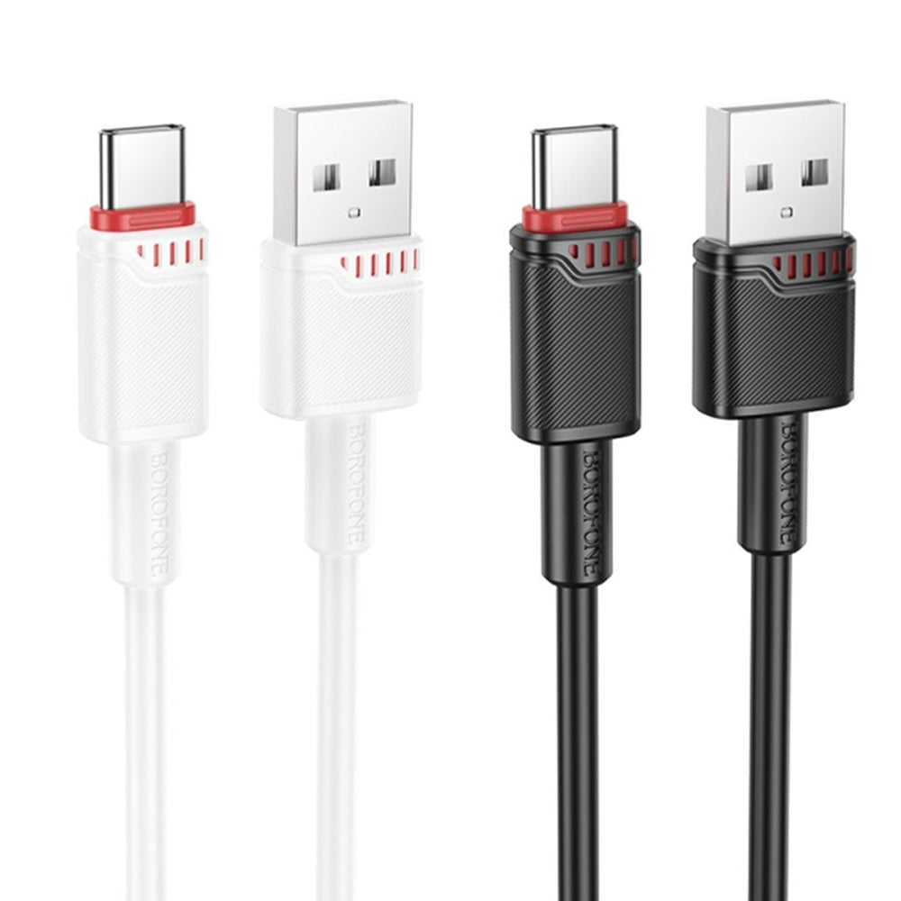 Daten- und Ladekabel USB-A - USB-C Borofone BX110 Beneficio, 18W, 1m, Schwarz