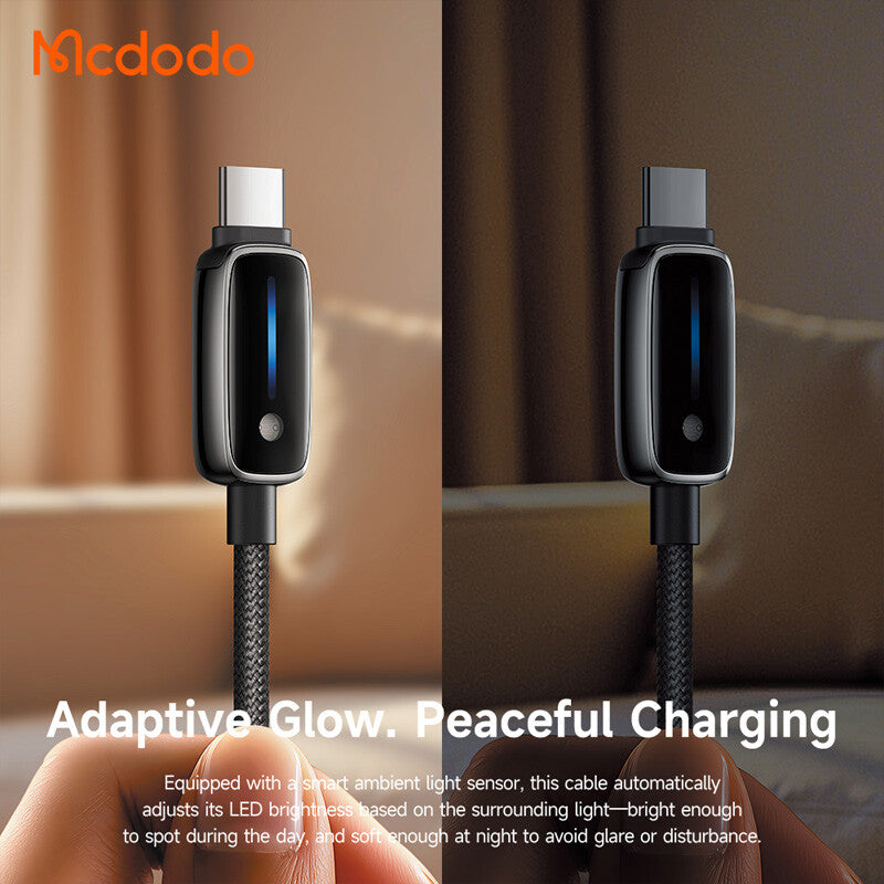 USB-A - USB-C Daten- und Ladekabel McDodo CA-0020, 66W, 1.2m, Schwarz