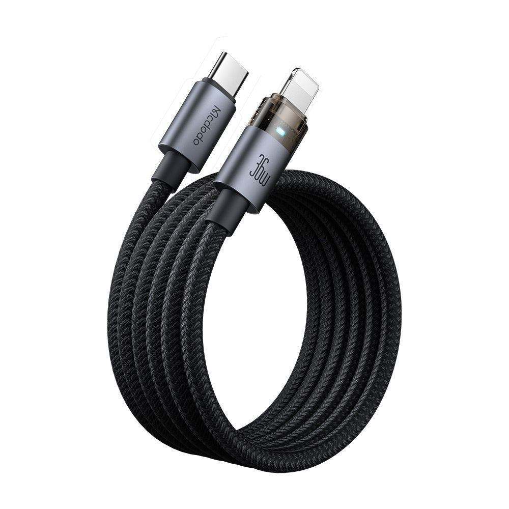 Daten- und Ladekabel USB-C - Lightning McDodo CA-6940, 36W, 1.2m, Schwarz