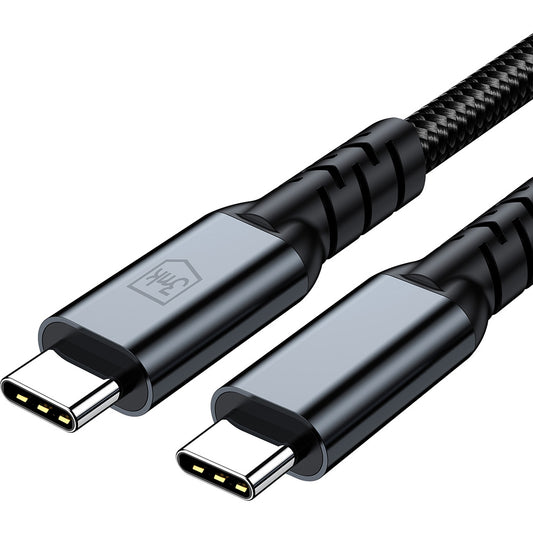 Daten- und Ladekabel USB-C - USB-C 3MK Hyper Thunderbolt 4, 240W, 1m, Schwarz
