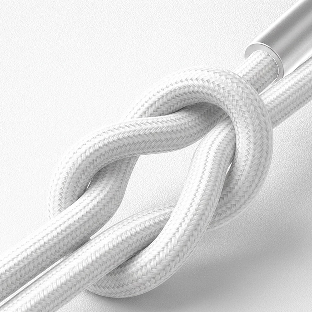 Daten- und Ladekabel USB-C - USB-C 3MK Hyper N, 60W, 1m, Weiß