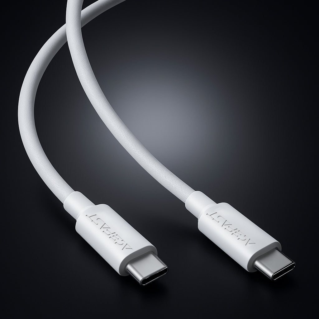Daten- und Ladekabel USB-C - USB-C Acefast C18-03, 60W, 1.2m, Weiß