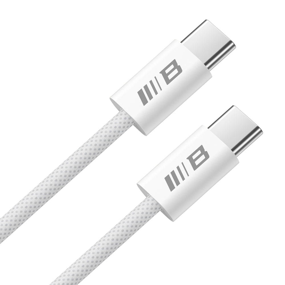 Daten- und Ladekabel USB-C - USB-C Blueo, 100W, 1.2m, Weiß