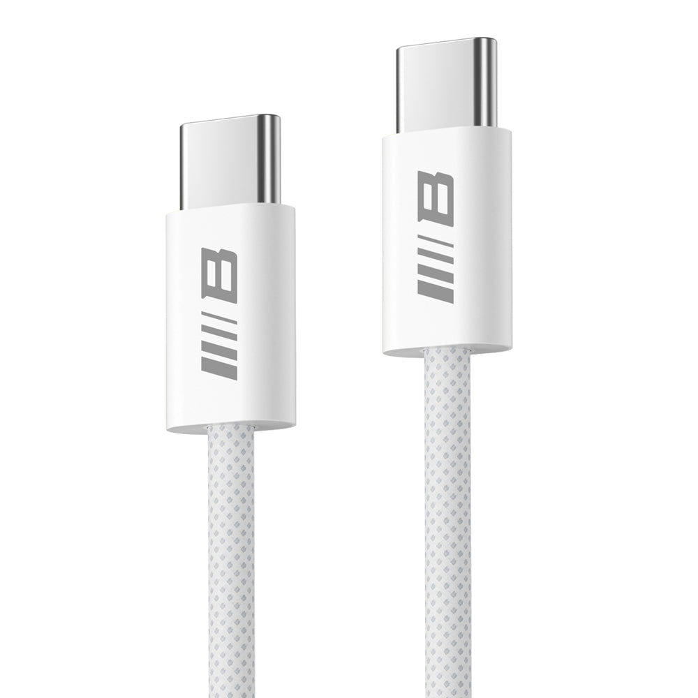 Daten- und Ladekabel USB-C - USB-C Blueo, 100W, 1.2m, Weiß