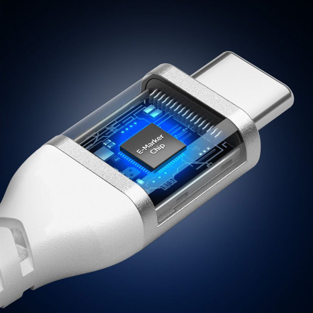 Daten- und Ladekabel USB-C - USB-C Spigen EB10010CCA, 100W, 1m, Weiß ACA11102