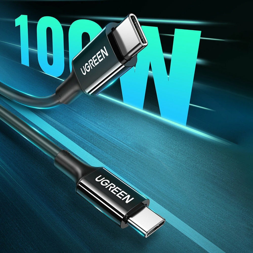 Daten- und Ladekabel USB-C - USB-C UGREEN US300 (80371), 100W, 1m, Schwarz