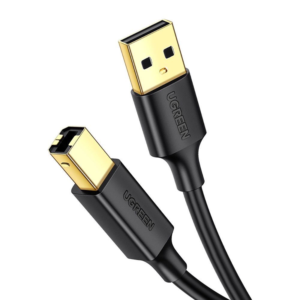 Druckerkabel UGREEN US135, USB-A - USB-B, 1m, Schwarz