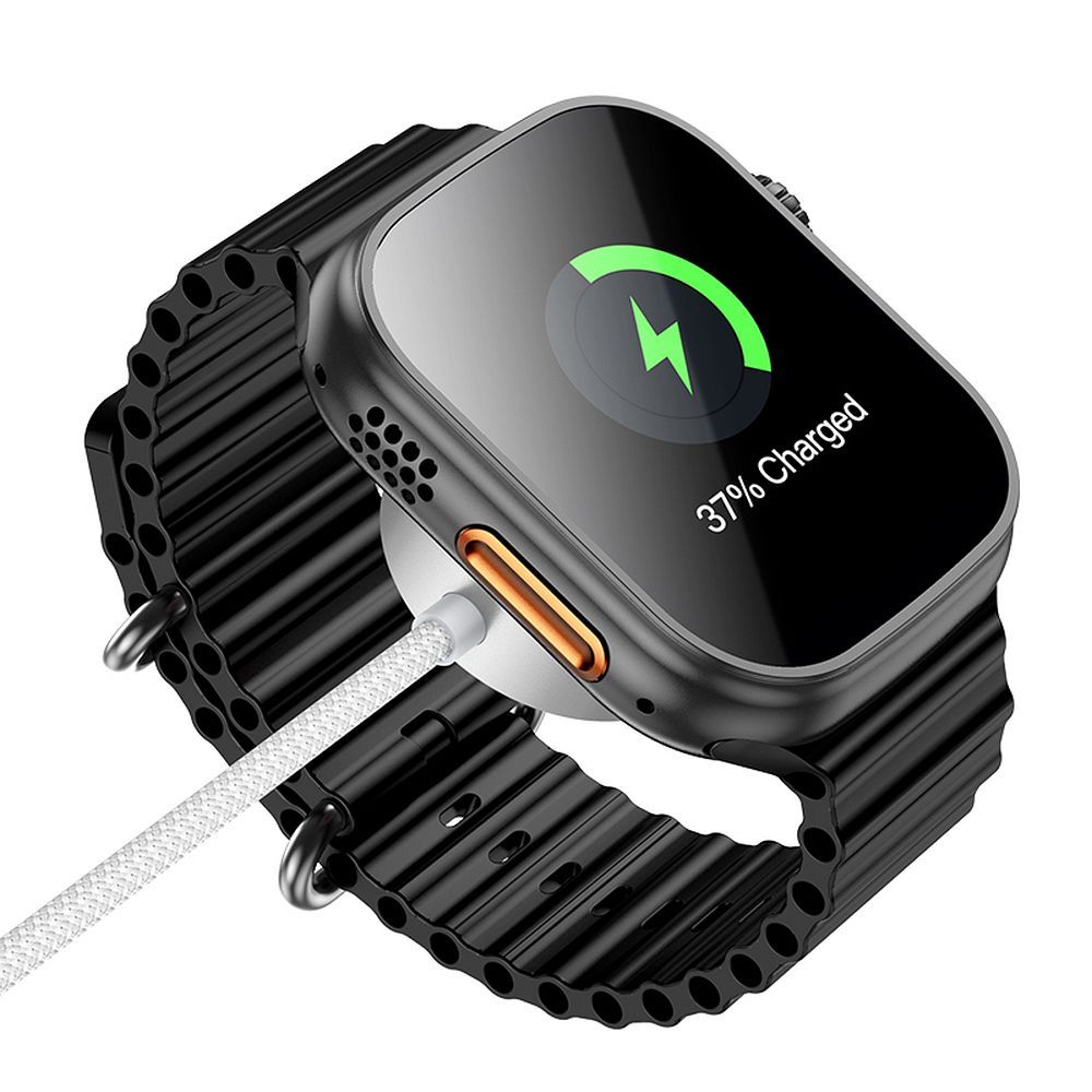 Wireless-Ladegerät HOCO CW59 für Apple Watch / Samsung Galaxy Watch Series, USB-C, Weiß