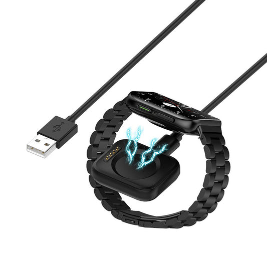 Ladekabel Techsuit TXC8 für Oppo Watch / OnePlus Watch Series, USB-A, Schwarz