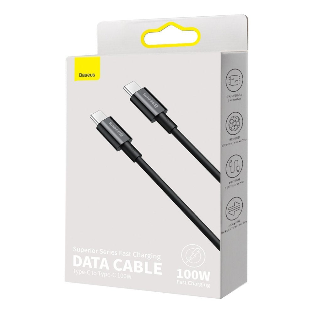 Baseus Superior Series USB-C auf USB-C Kabel 100W 2m | Schwarz