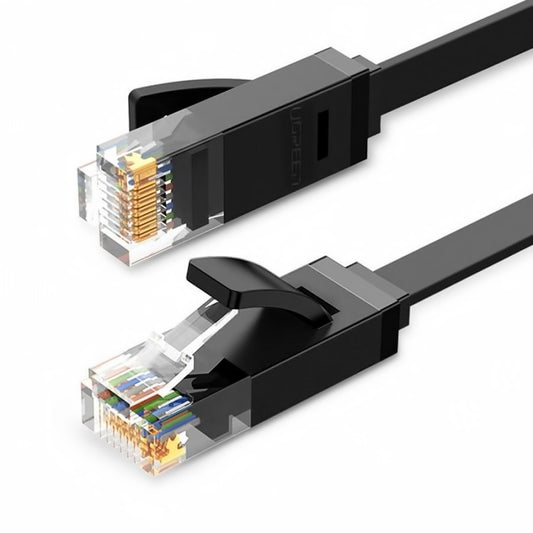 Netzwerkkabel UGREEN NW102 Flach, UTP, Cat6, 1m, Schwarz