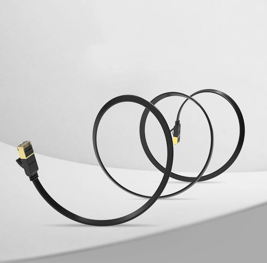 Netzwerkkabel UGREEN NW106 Flach, UTP, Cat7, 3m, Schwarz