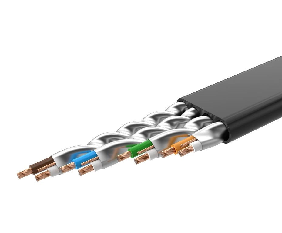 Netzwerkkabel UGREEN NW106 Flach, UTP, Cat7, 3m, Schwarz