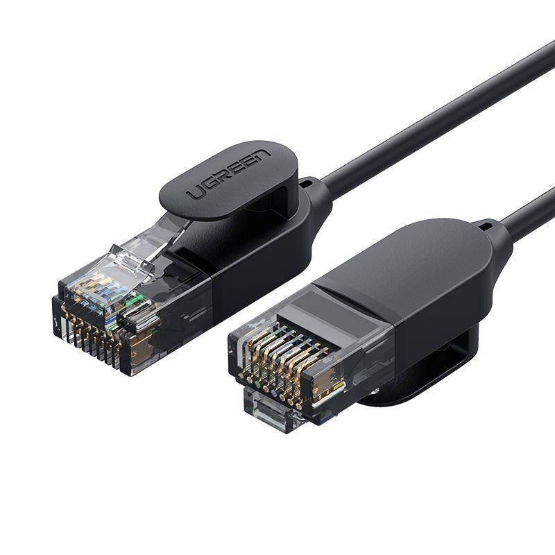 Netzwerkkabel UGREEN NW122, UTP, Cat6A, 1m, Schwarz