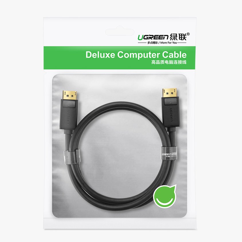 Video-Kabel UGREEN DP102, DisplayPort - DisplayPort, 4K, 1,5m, Schwarz