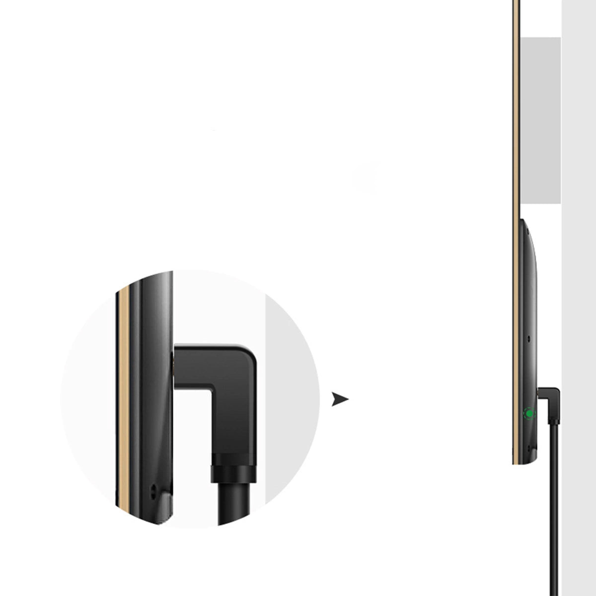 Videokabel UGREEN abgewinkelt, HDMI - HDMI, 4K, 1m, Schwarz