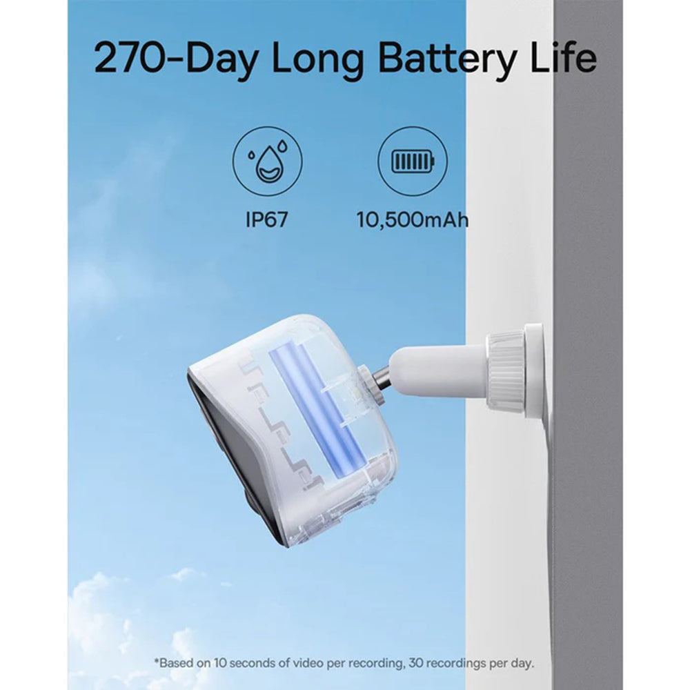 Überwachungskamera Baseus N1 Plus, Wi-Fi, 2K, IP67, Außenbereich S0TV022132