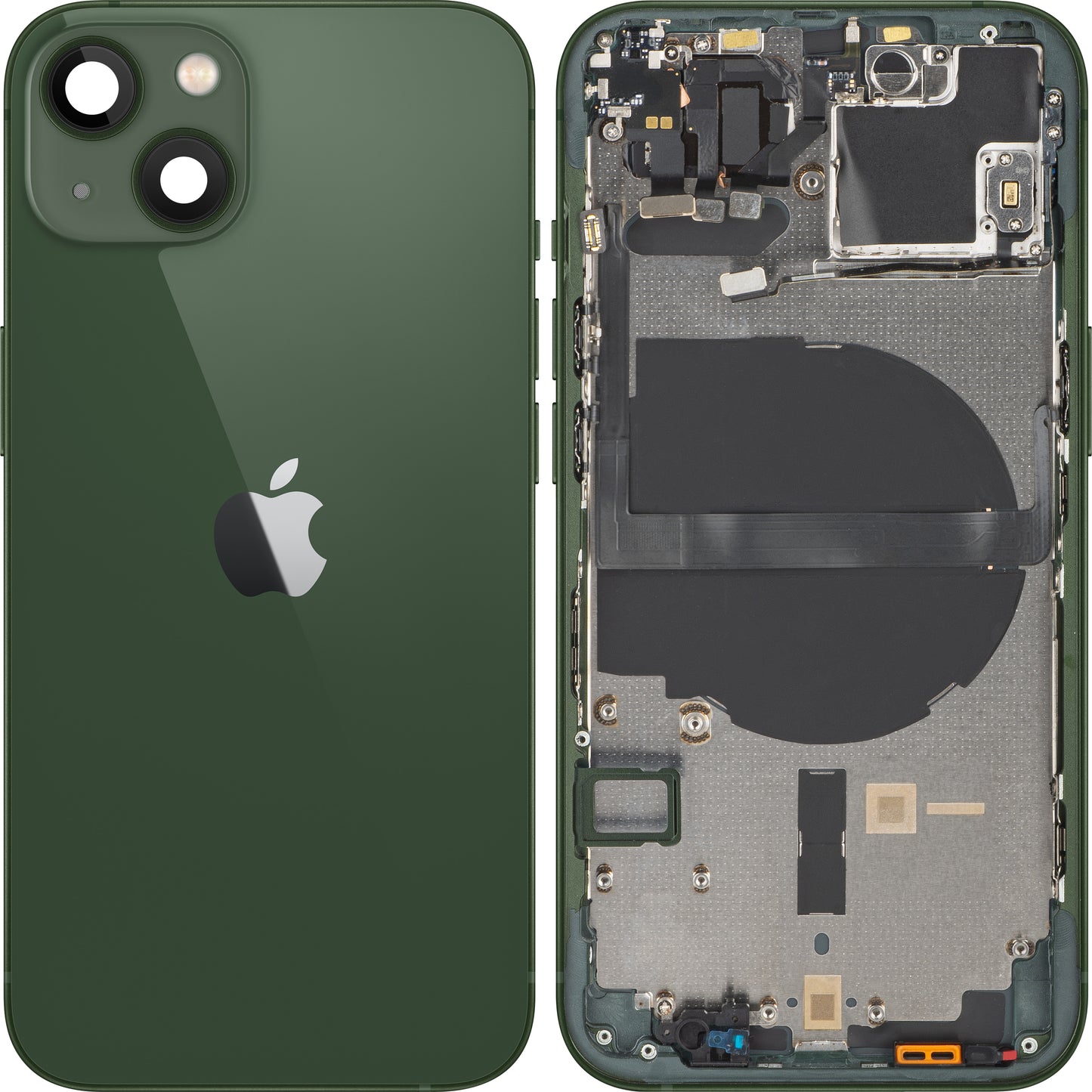 Apple iPhone 13 Akkudeckel, mit Mittelgehäuse, Grün, Swap