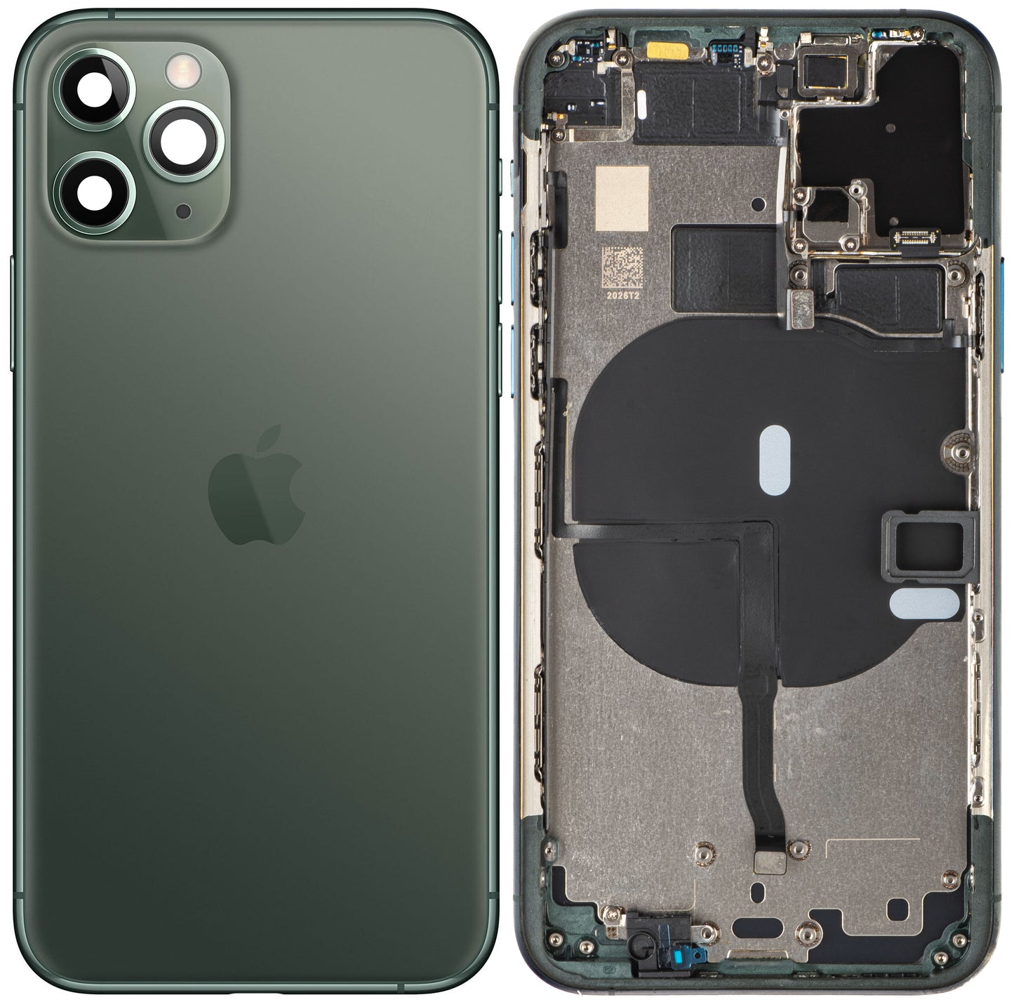 Akkuabdeckung Apple iPhone 11 Pro, mit Mittelgehäuse, Grün (Midnight Green), Swap